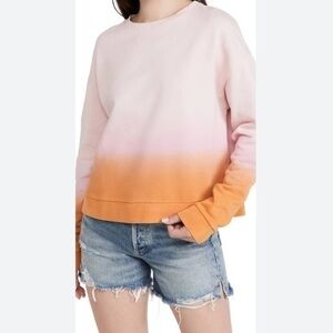 Kule The Summer Ombré Cropped Sweatshirt Small